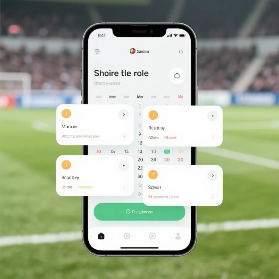 手机端观赛与赛程示意图